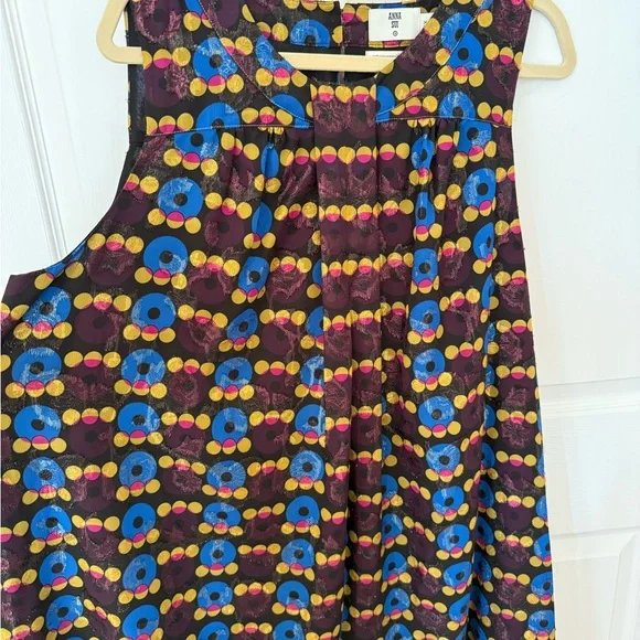 Anna Sui for Target Retro Metallic Mini Shift Dress Size 1X - Picture 9 of 9